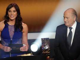 Solo accused Blatter of sexually assaulting her at the Ballon d'Or awards ceremony in 2013. AFP