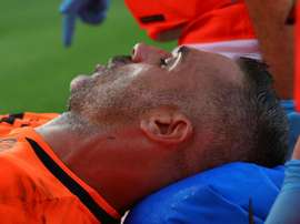 Sorrentino was injured in a collision with Ronaldo. GOAL