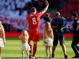 Steven Gerrard, la star anglaise et joueur du Liverpool. AFP