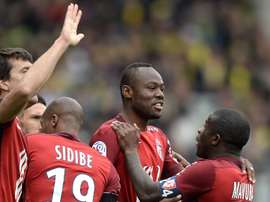 Stophira Sunzu dans un match avec Lille. AFP