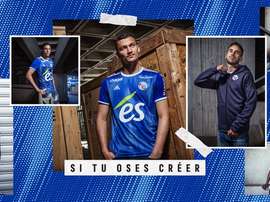 Strasbourg dévoile ses nouveaux maillots pour 2019-2020. AFP