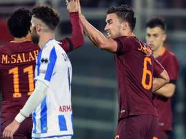 Strootman et Salah face à Pescara. Goal