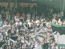 The game was marred by crowd trouble. GOAL