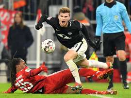 Leipzig striker Werner fails to hide Bayern interest.