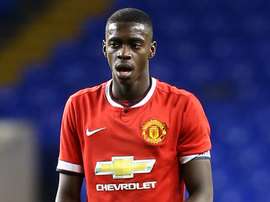 Axel Tuanzebe keeping his feet firmly on the ground. Goal