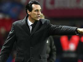 Unai Emery pendant un match de Ligue 1 entre Paris Saint-Germain et Rennes. AFP