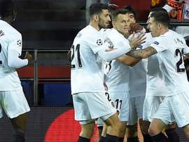 Il Valencia batte lo United. Goal