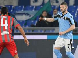 Berisha saluta la Lazio. Goal