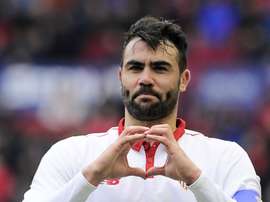 Vicente Iborra celebrating a goal. Goal
