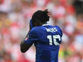Victori Moses, lors du match de Premier League avec Chelsea. AFP
