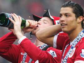 Wayne Rooney Cristiano Ronaldo Premier League champion 2007