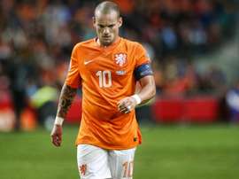 Sneijder joue son dernier match avec les Pays-Bas. Goal
