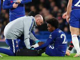 Sarri relieved over 'not very serious' Willian injury.