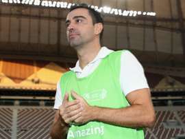 Xavi had a goal disallowed for Al Sadd. GOAL