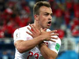 Shaqiri was Switzerland's hero against Serbia. GOAL