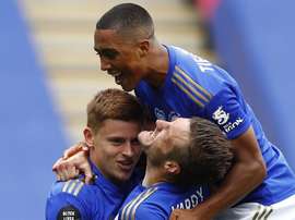 Vardy inscrit son 100e but en Premier League. GOAL
