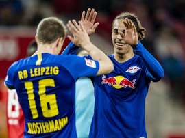 Yussuf Poulsen is emerging as a key player for RB Leipzig. GOAL