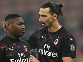 Zlatan Ibrahimovic Rafael Leao Milan
