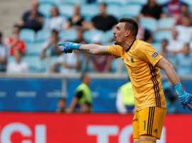 O goleiro pode estar fazendo as malas. AFP/Archivo