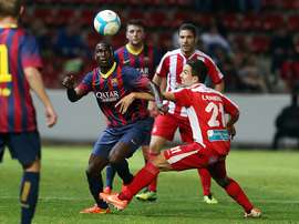 El ex jugador barcelonista Godswill ha fichado por el Fleetwood Town. FCBarcelona