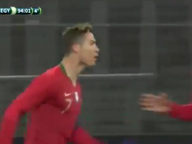 Cristiano decidiu o jogo com o Egito. Captura