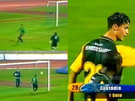 Cristiano Ronaldo marcou golaço em sua estreia não oficial. Capturas/cris7football