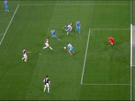 Danilo, debut y gol. Captura/Vamos