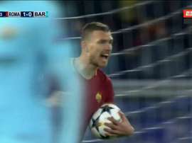 Golo de Dzeko. Captura/ESPN