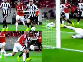Gabigol est en pleine forme. Capture/Sportv Premiere