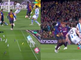 But de Jordi Alba. Capture/Movistar