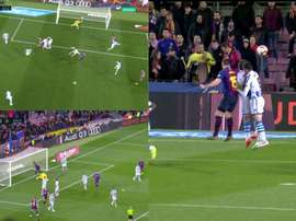 Premier but en Liga pour Lenglet. Captura/Movistar Partidazo