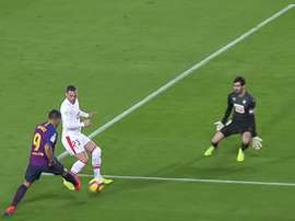 Golo de Luís Suárez. Captura/beINsports