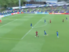 Parecida jugada a la de la final de Copa del Rey. Captura/beINSports