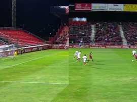 Aias marcó desde su casa. Capturas/DAZN