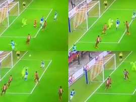 Milik marque après une action ubuesque. Capture/Movistar Ligue des champions