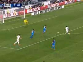 Moise Kean scored the only goal of the game. Capturas/beiNSports