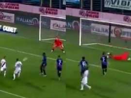 Zapata y Muriel generaron un gran gol. Capturas/ESPN