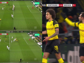12ème but d'Alcacer avec Dortmund. Captura/Movistar
