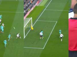 El gol de Paulista no subió al marcador. Captura/Movistar