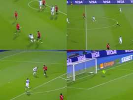 Salah ouvre son compteur de buts de la CAN 2019. Captura/beIN Sports
