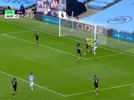 Sterling abrió la lata. Captura/DAZN