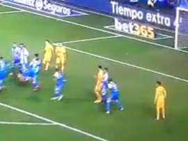 Thomas struck late on for Atleti. beINSports