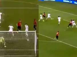 Lindelöf marque un CSC, mais Lingard réagit vite. Captures/MUTV