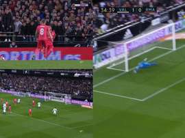 Gonzalo Guedes a ouvert la marque face au Real. Capture/BeInSports