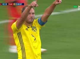 Granqvist marque le 2-0. Capture/DIRECTVSports