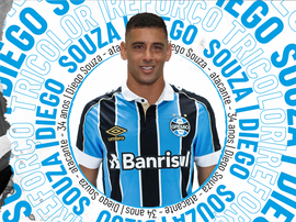 Diego Souza assinou com o clube gaúcho vínculo válido até o fim de 2020. Grêmio