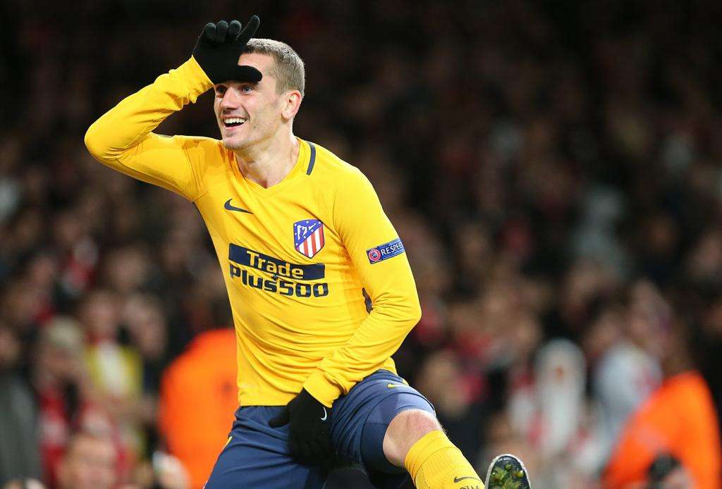 pin griezmann celebro asi su gol ante el arsenal atleti - famosos jugando fortnite