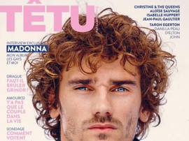 Griezmann é capa da revista Têtu. Twitter @TETUmag