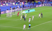 Griezmann equalizes for France against Germany. Captura/Cuatro