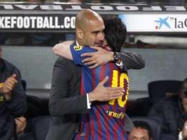 Sanchís habló de Pep y Messi. EFE